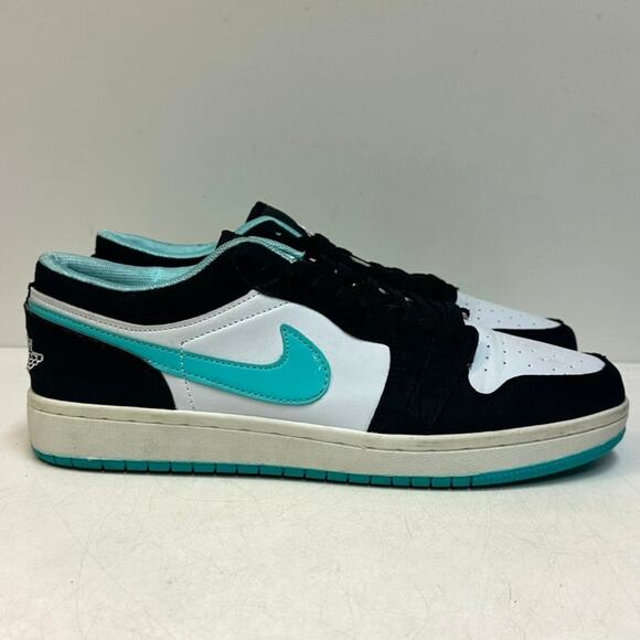 VERY GOOD Nike Air Jordan 1 Low Island Green Teal Tiffany Blue Streetwear US 9.5 main image 4